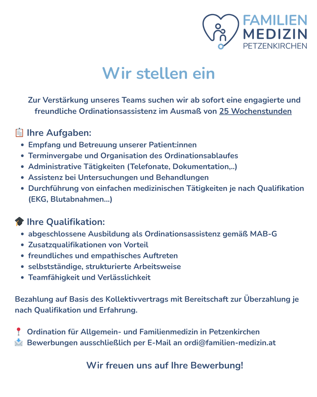 Ordinationsassistenz gesucht